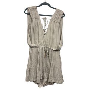 Free People Summer of Bliss romper in the color taupe size large